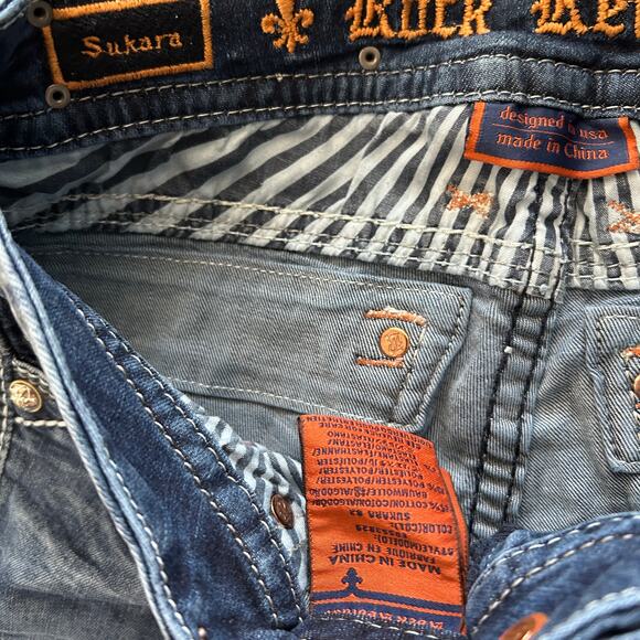 Rock Revival Sukara Bootcut whiskered wash womens Jeans 26 - Picture 6 of 7